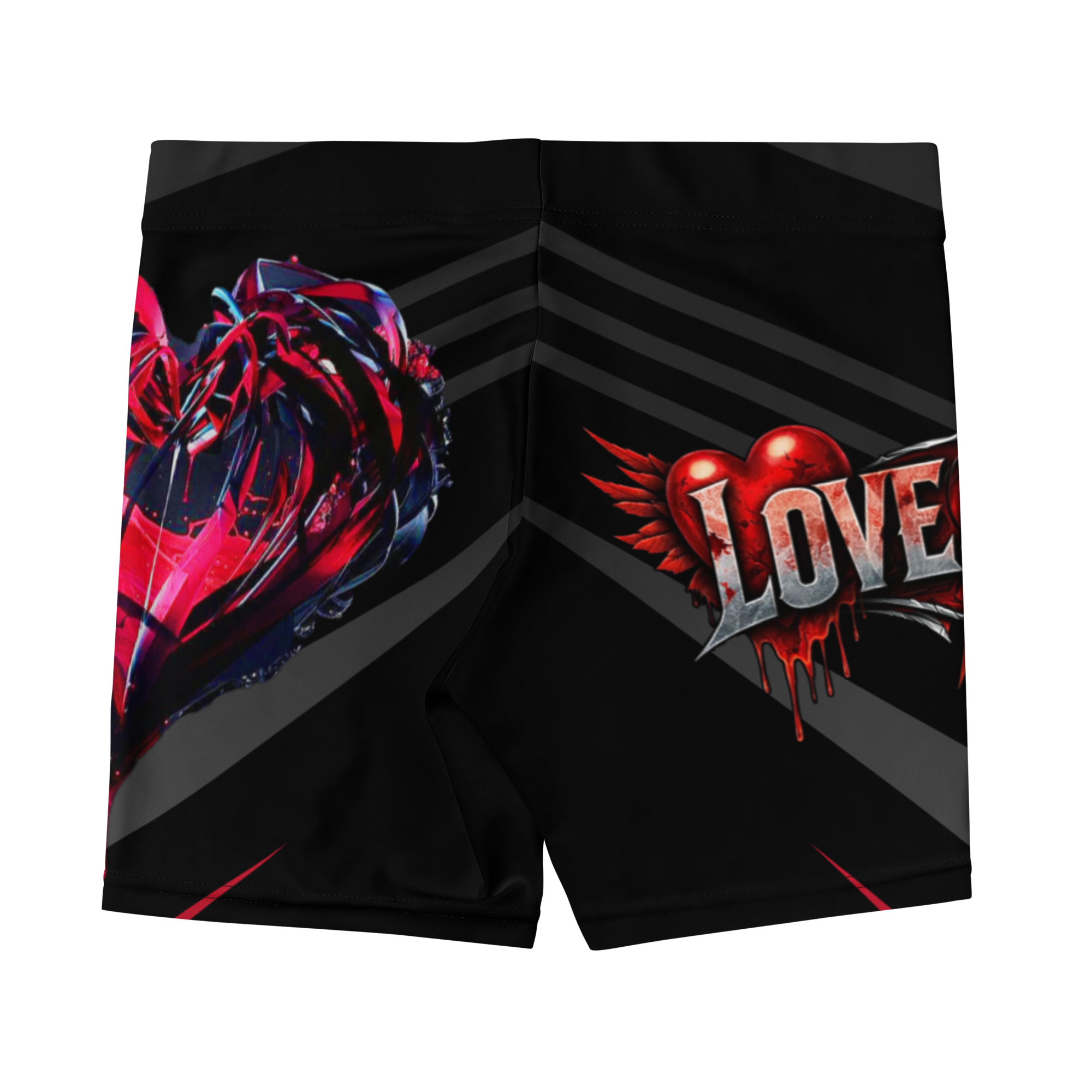 Love\Hate Unisex Boxer Style Shorts - Image 2